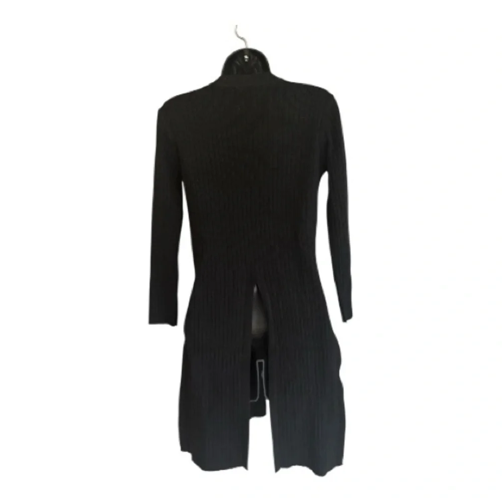 NWT Muche Muchette Black Ribbed Long Sleeve Tunic One Size